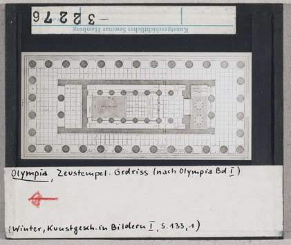 Vorschaubild Olympia: Zeustempel, Grundriss 